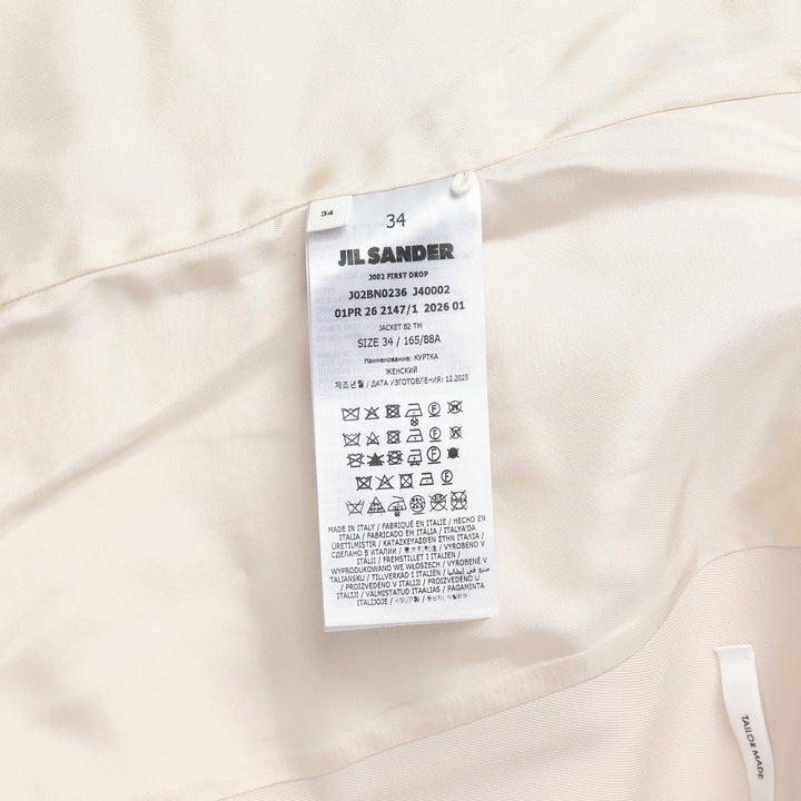 Sharp Wool Gabardine Jacket