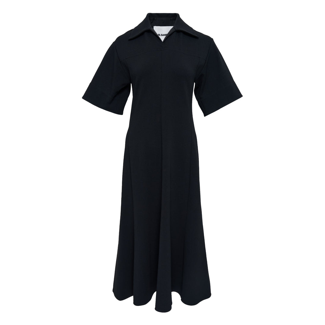 Short Sleeve Crepe Dress
