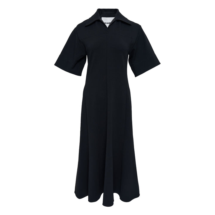 Short Sleeve Crepe Dress