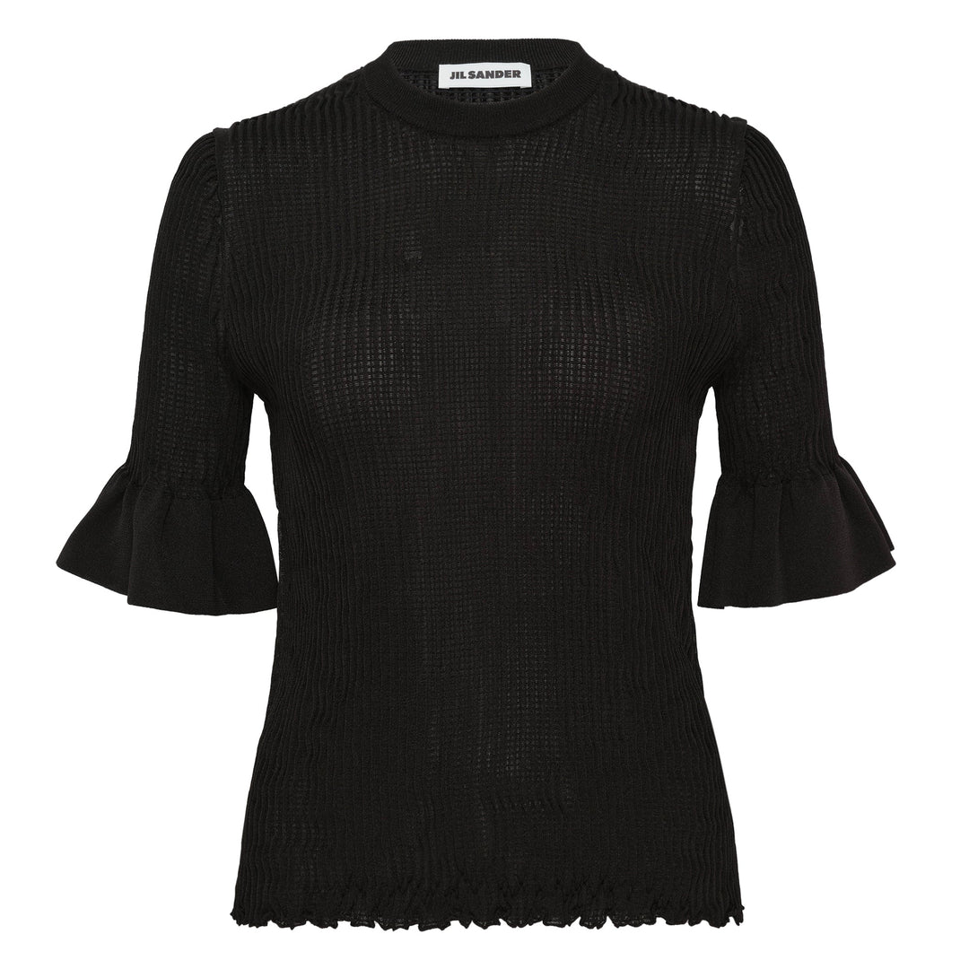 Short Sleeve Superfine Knit Top