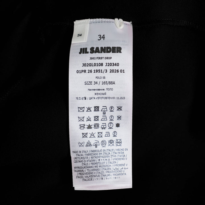 Polo Short Sleeve Crepe Textured
