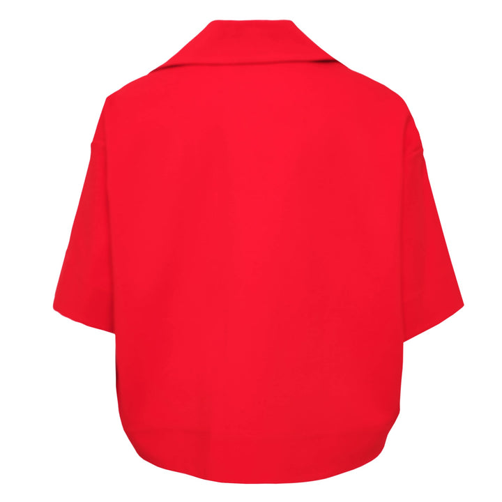 Polo Short Sleeve Crepe Textured