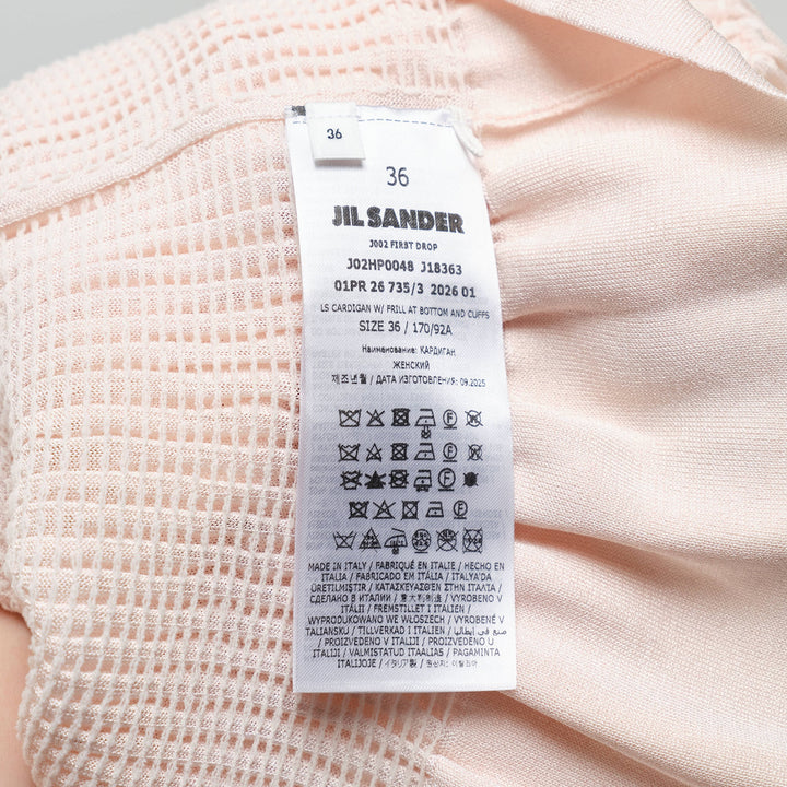 Cardigan With Frill Bottom