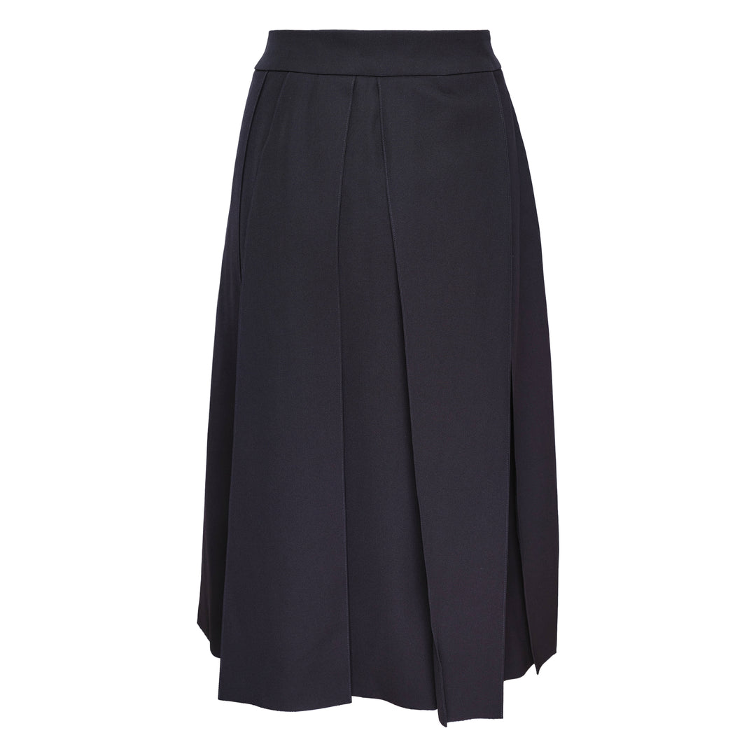 Sharp Wool Gabardine Skirt
