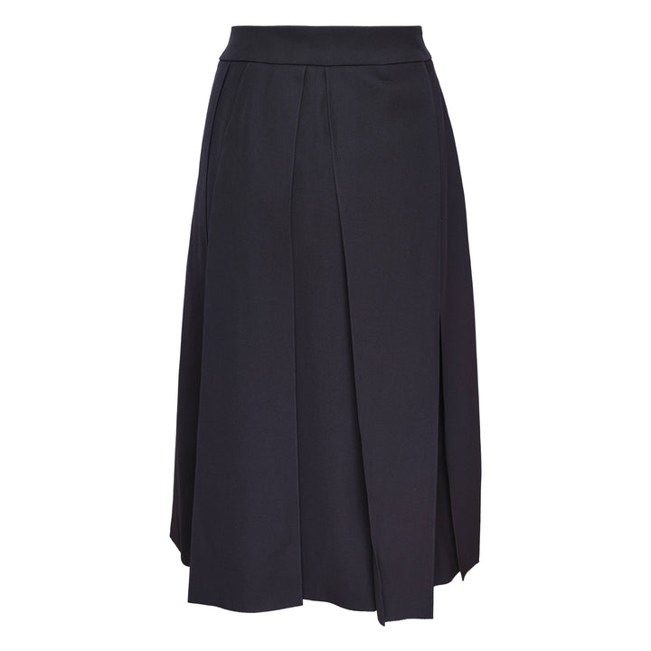 Sharp Wool Gabardine Skirt