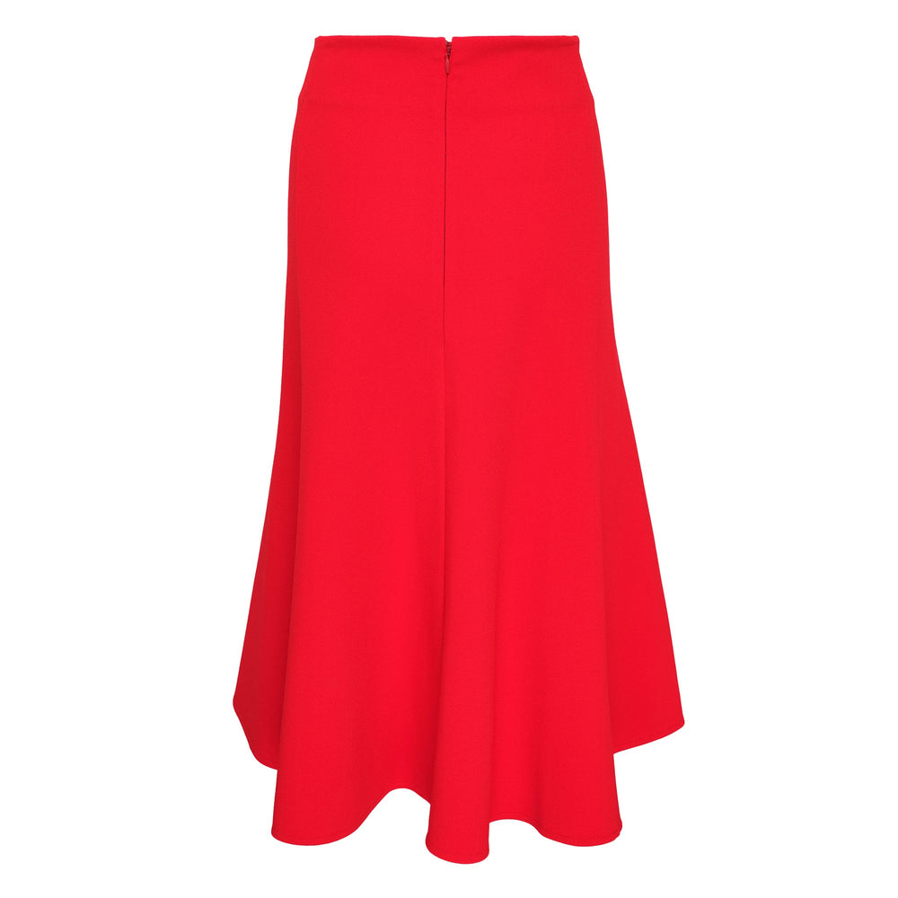 Jil Sander Crepe Textured Matt Viscose Skirt - view 2