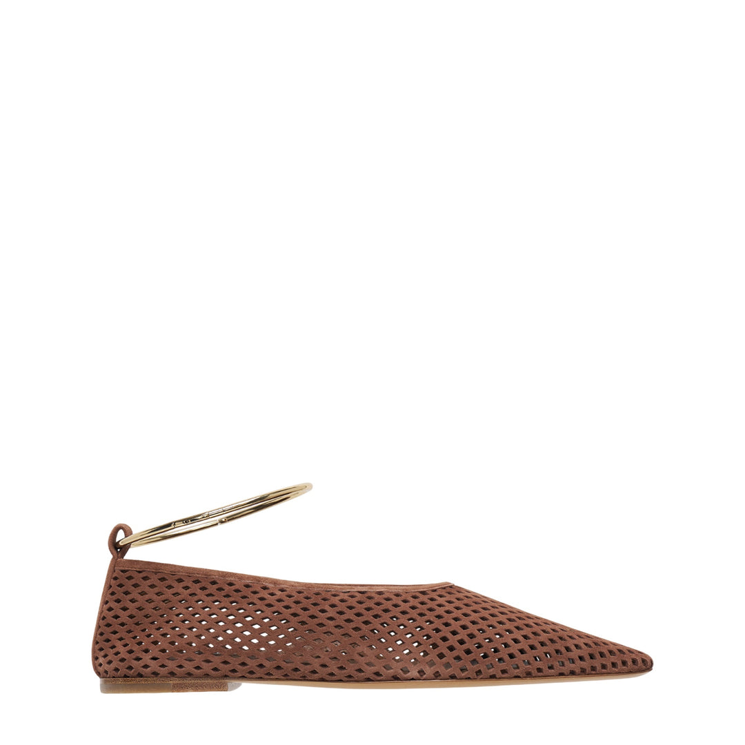 Laser Cut Suede Ballet Flats