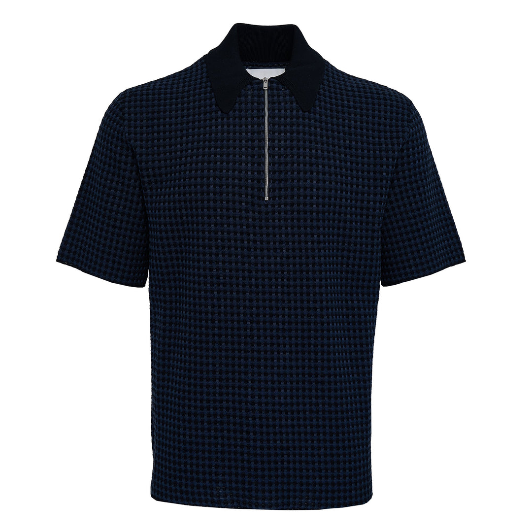 Cotton Check Polo Shirt