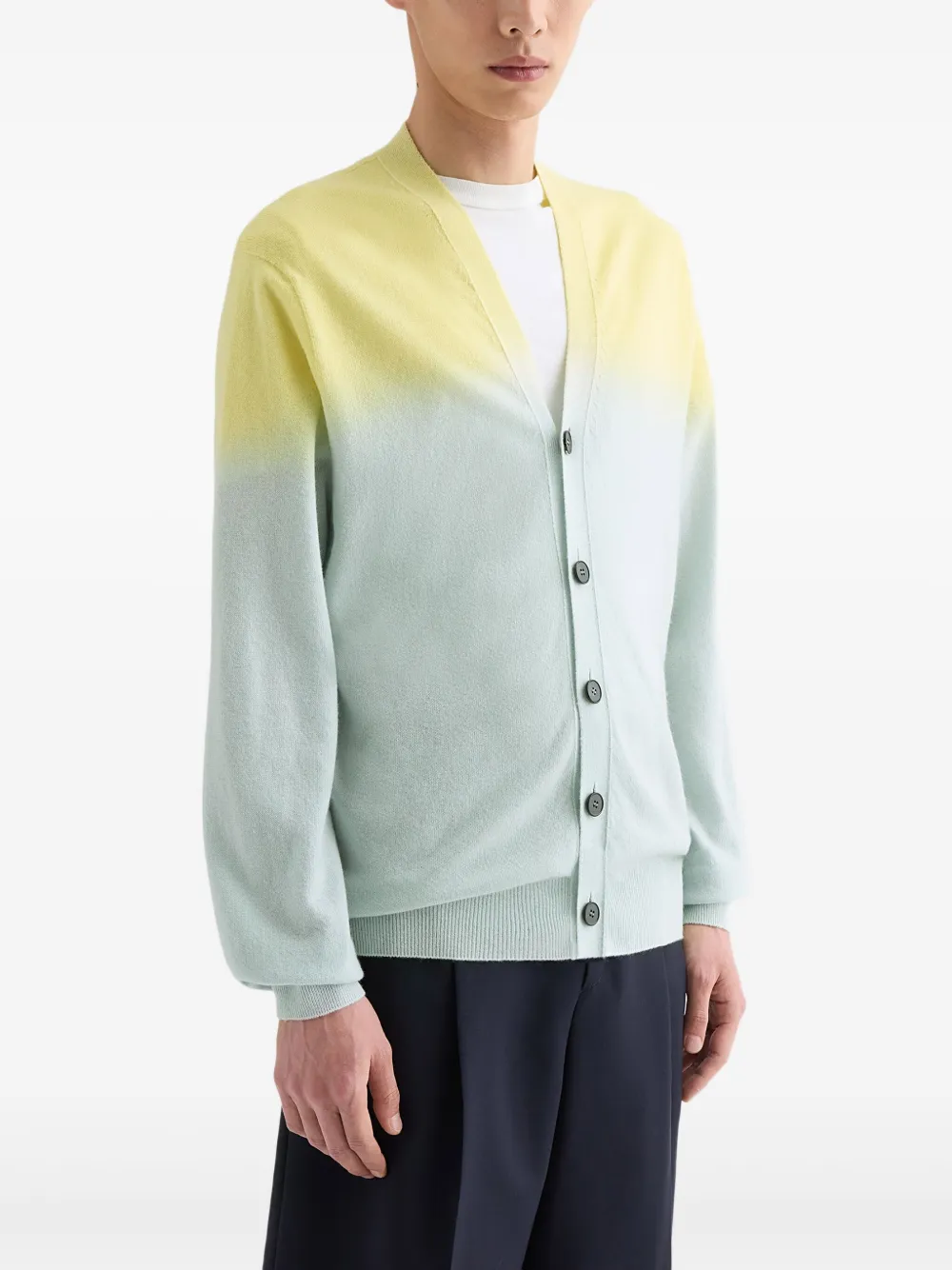 Jil Sander Long Sleeve V Neck Cardigan - view 2