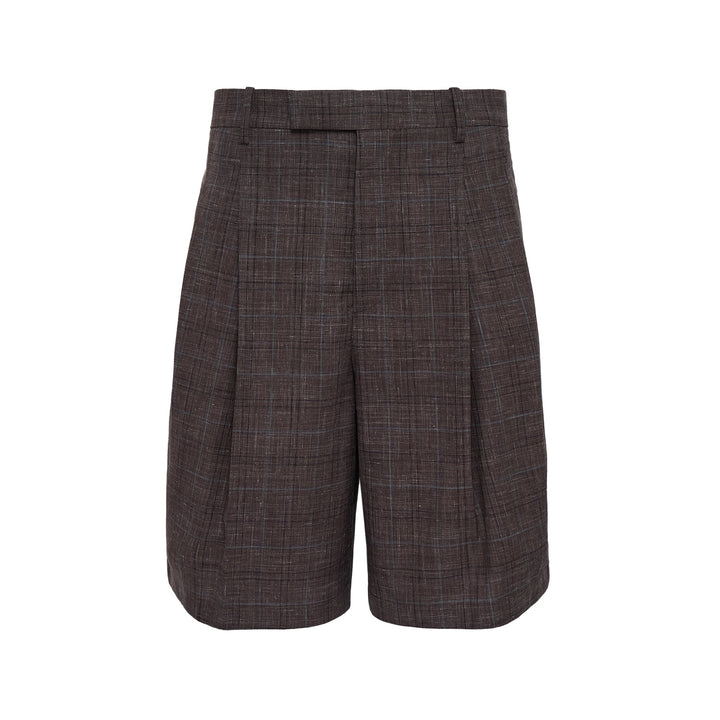Wool Linen Trouser Shorts