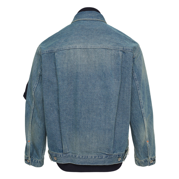 sacai Denim x Nylon Twill Jacket – Available at Club 21, Official Retailer in Singapore, Malaysia & Thailand with Global Shipping Online
