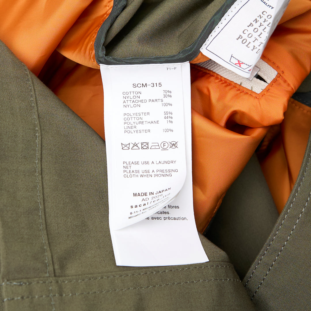 Cotton Nylon Oxford Jacket