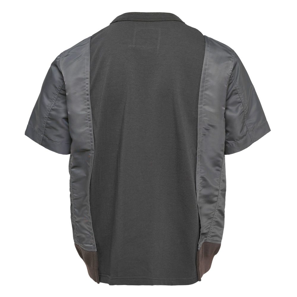 sacai Nylon Twill x Cotton Jersey Tee – Available at Club 21, Official Retailer in Singapore, Malaysia & Thailand with Global Shipping Online