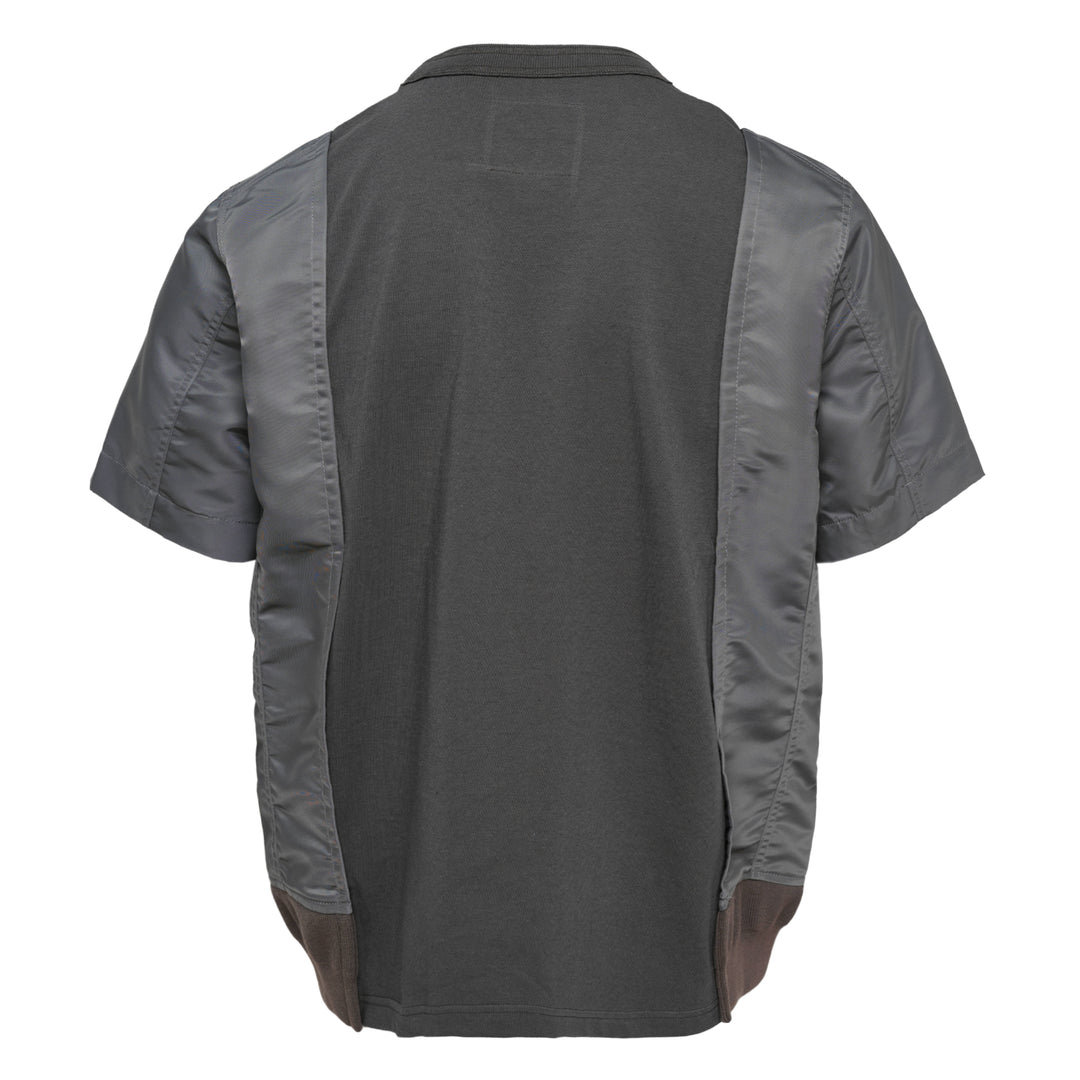 sacai Nylon Twill x Cotton Jersey Tee – Available at Club 21, Official Retailer in Singapore, Malaysia & Thailand with Global Shipping Online