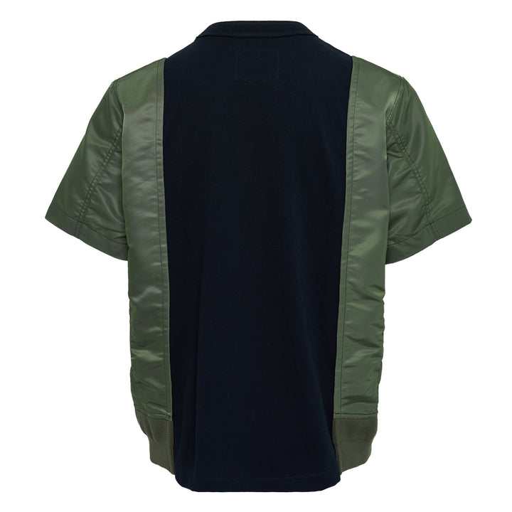 Nylon Twill x Cotton Jersey Tee