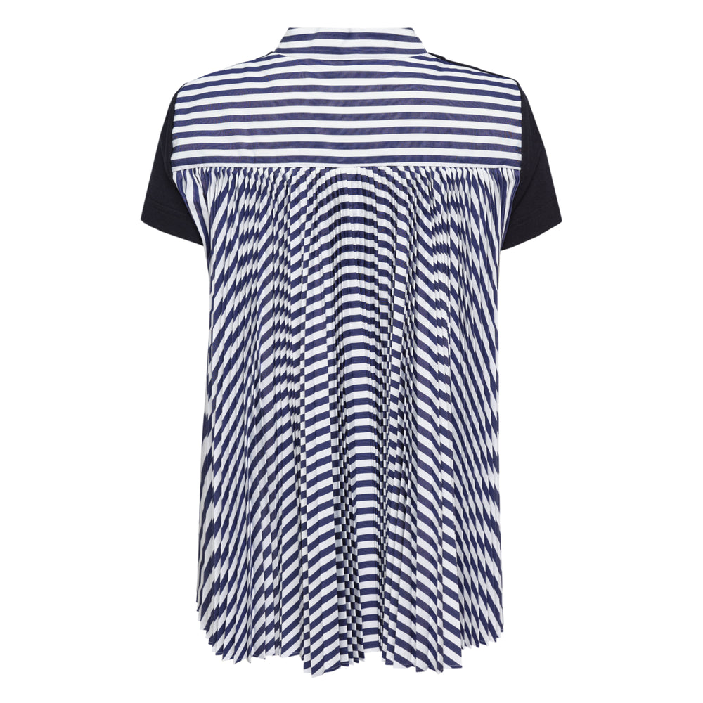 sacai Cotton Poplin x Cotton Jersey Tee – Available at Club 21, Official Retailer in Singapore, Malaysia & Thailand with Global Shipping Online
