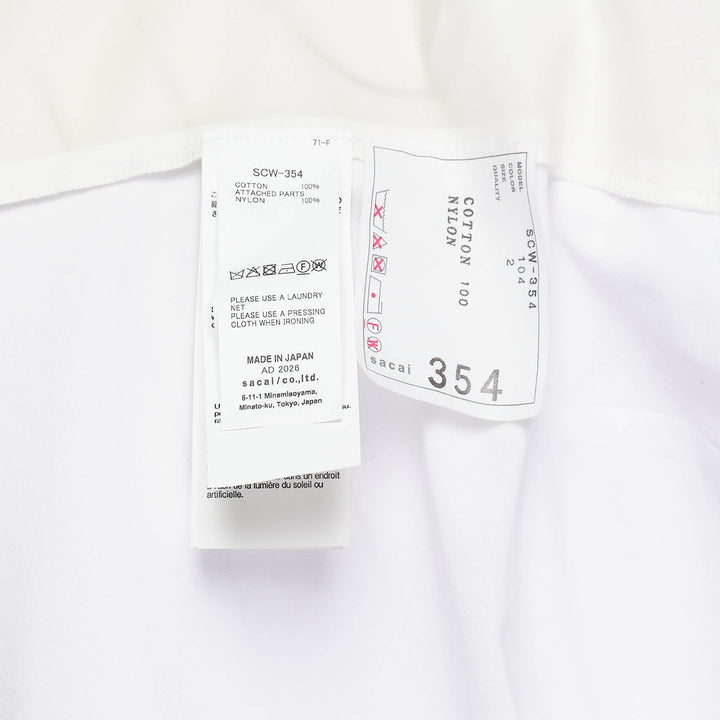 Nylon Twill Cotton Jersey T-Shirt