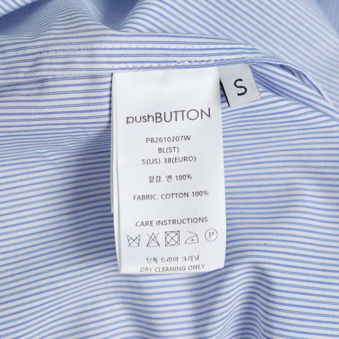 Blue Stripe Slip Layered Shirt