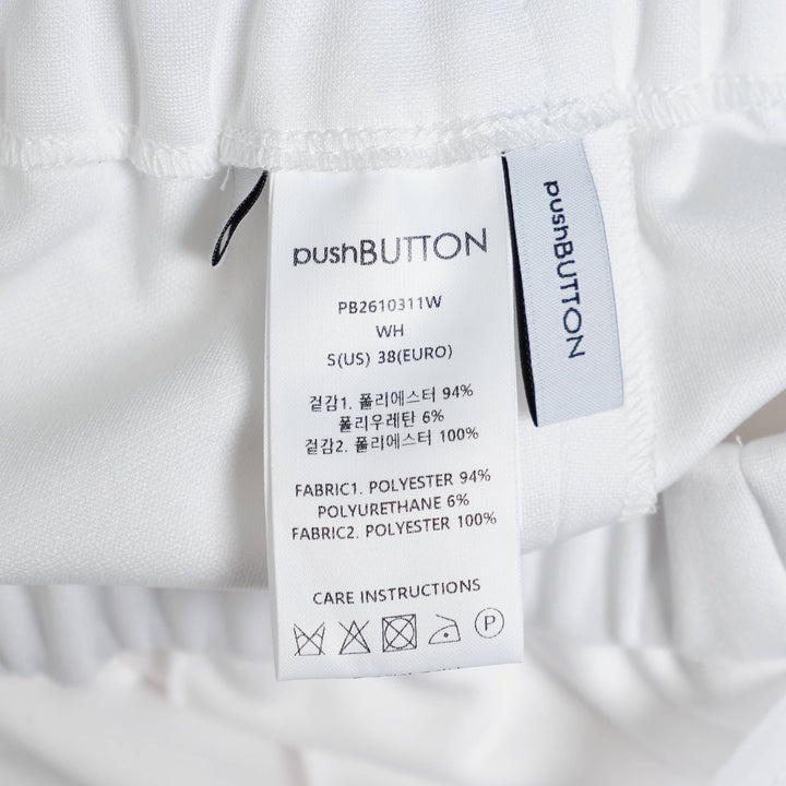 White Skirt Layered Track Pant