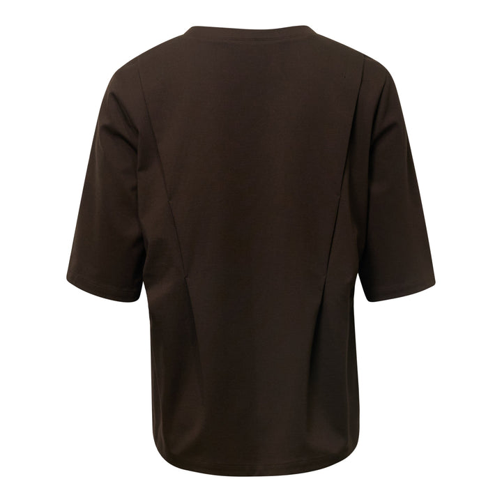 Brown Ponte T-Shirt