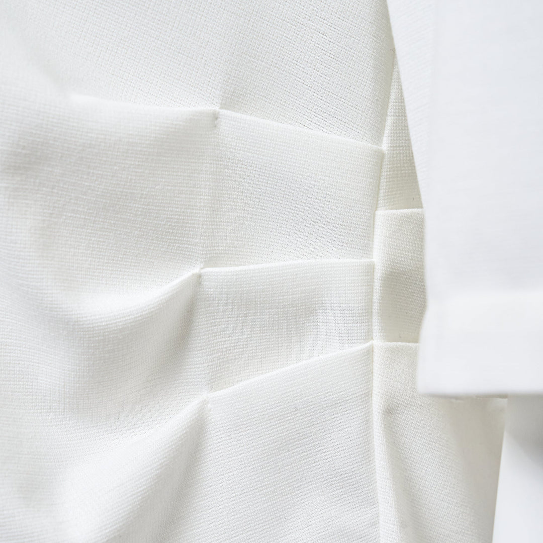 White Ponte Side T-Shirt