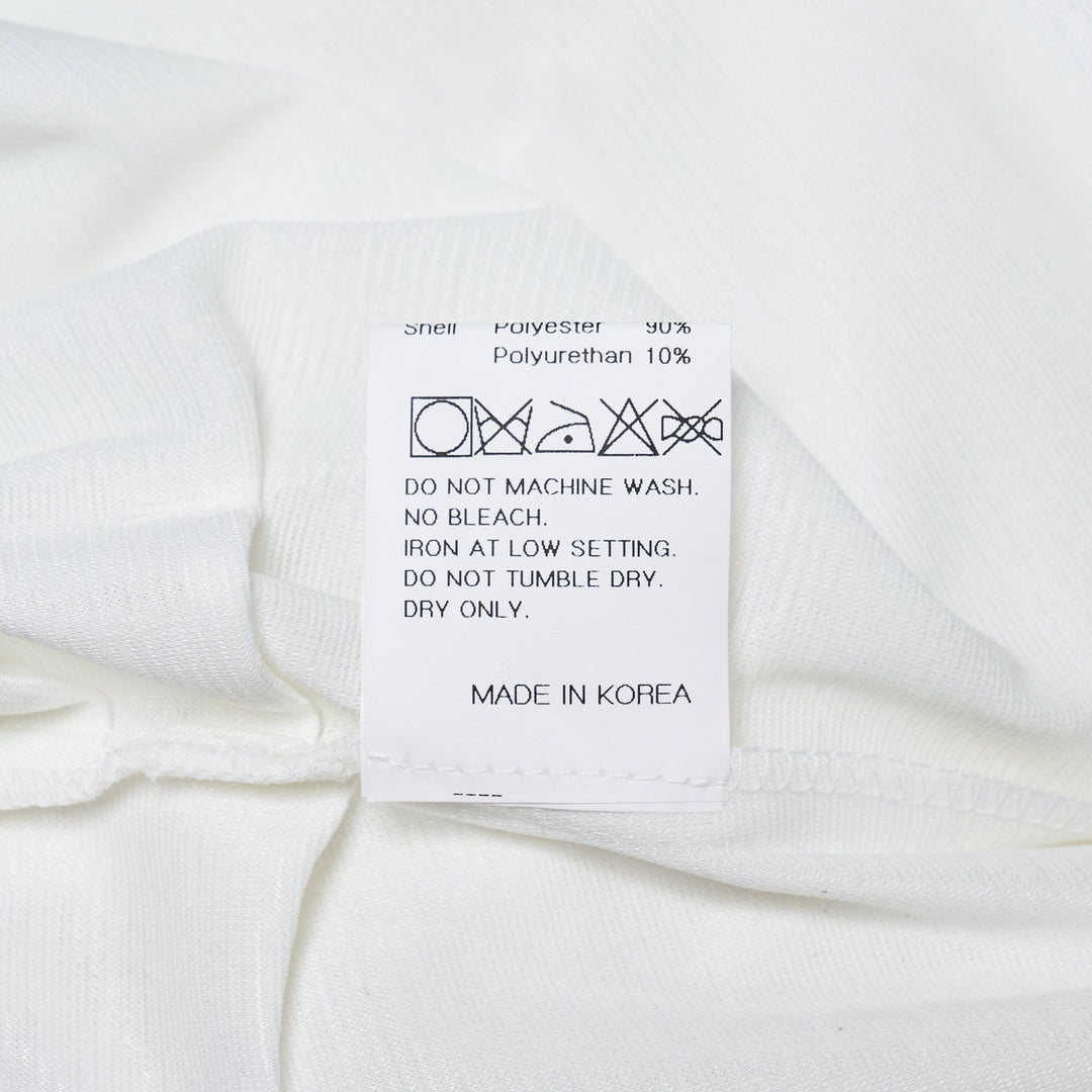 White Ponte Side T-Shirt