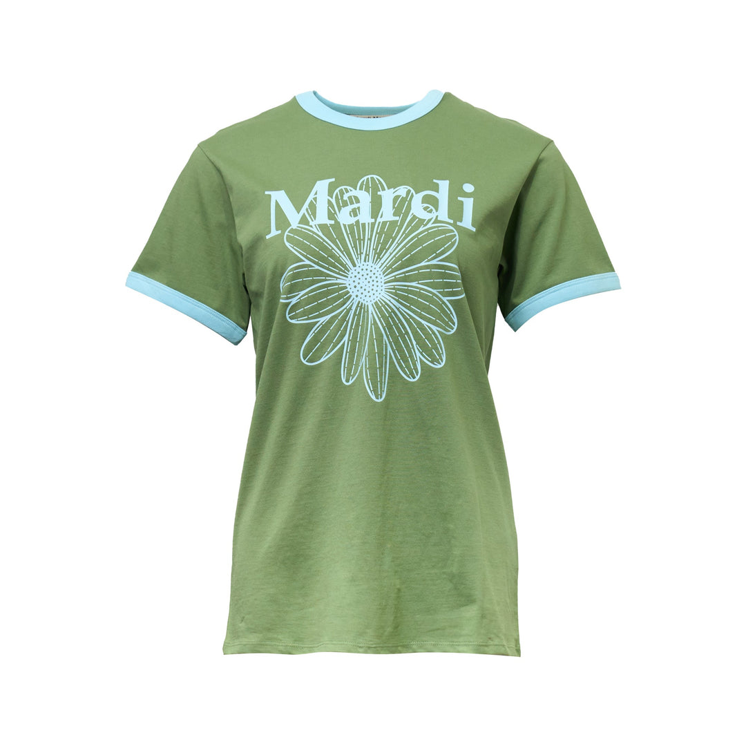 Slim Ringer Tshirt Flower