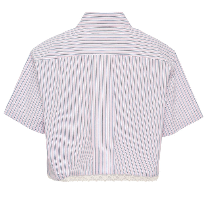 Cotton Cropped Half Sleeve Shirt