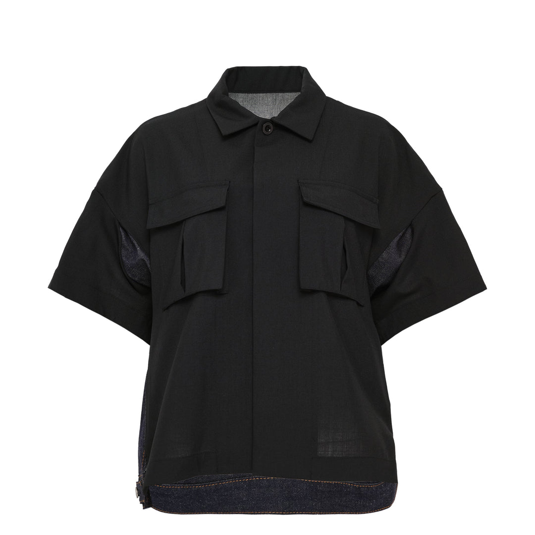 Suiting x Denim Shirt