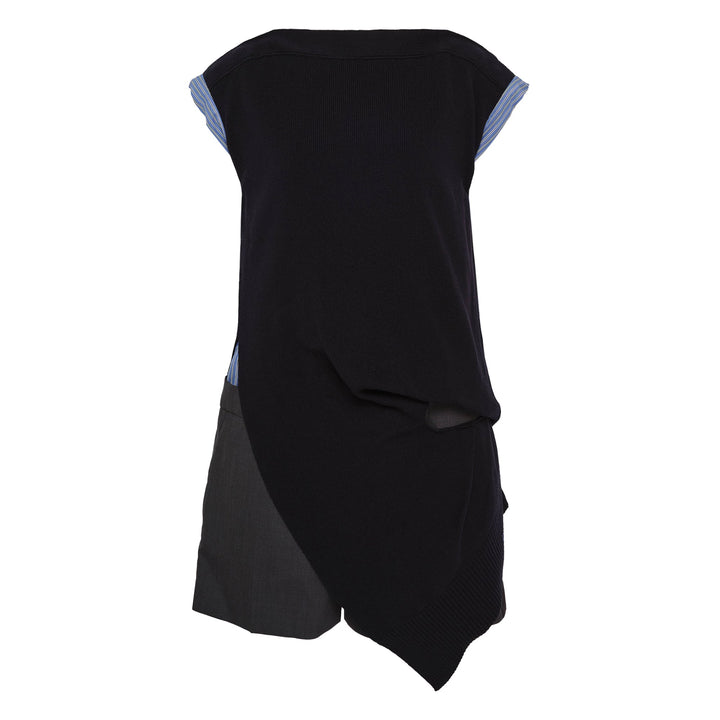Suiting x Knit Dress