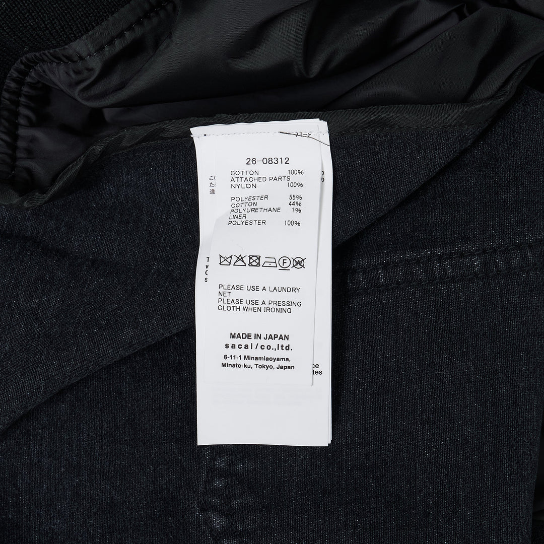Denim x Nylon Twill Jacket