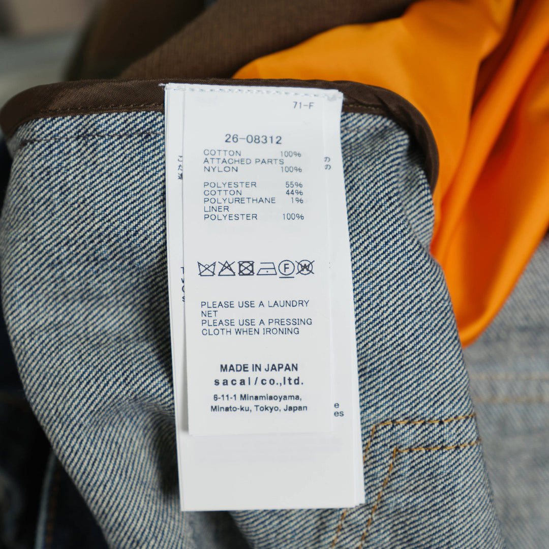 Denim x Nylon Twill Jacket