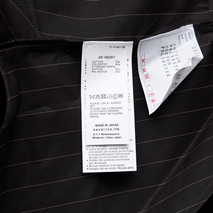 sacai Chalk Stripe Dress – Available at Club 21, Official Retailer in Singapore, Malaysia & Thailand with Global Shipping Online