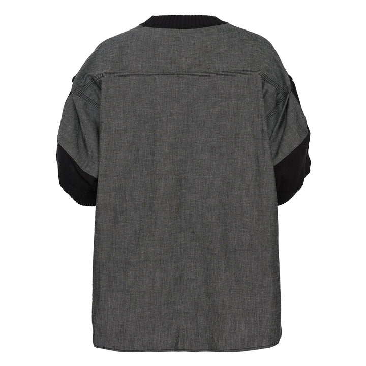Denim x Knit Pullover
