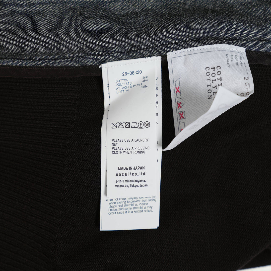 Denim x Knit Pullover