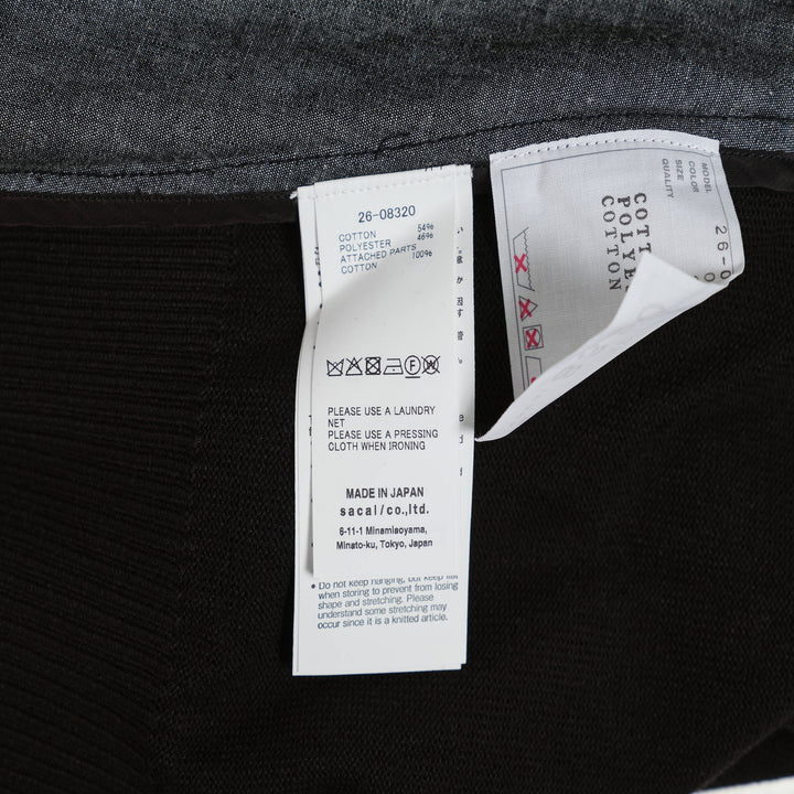 Denim x Knit Pullover
