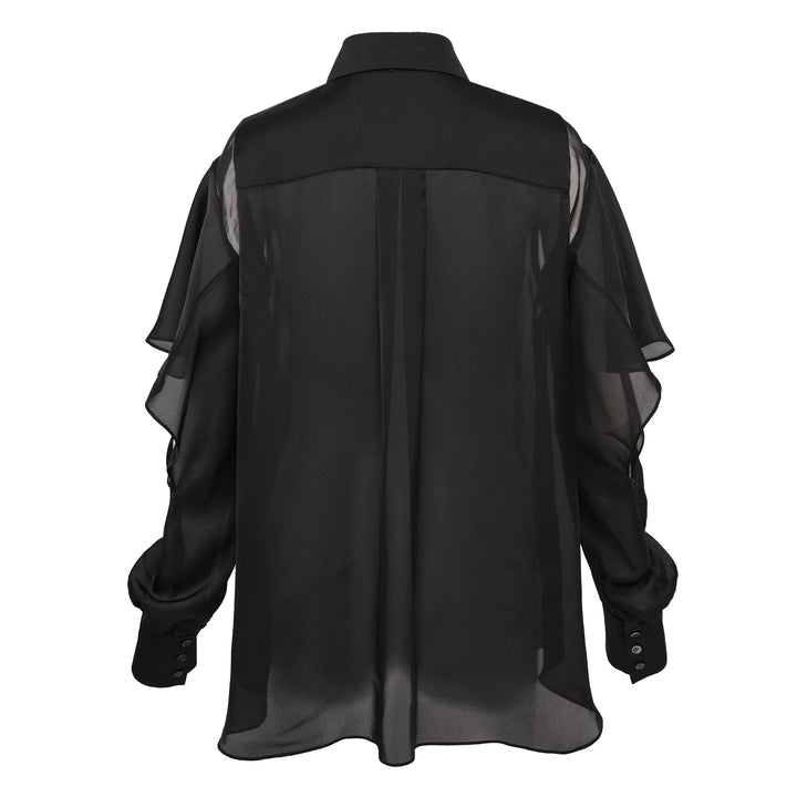 Satin x Chiffon Shirt