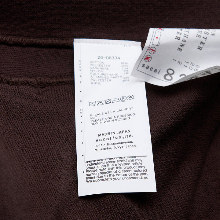 sacai Cotton Cashmere Knit Pants – Available at Club 21, Official Retailer in Singapore, Malaysia & Thailand with Global Shipping Online