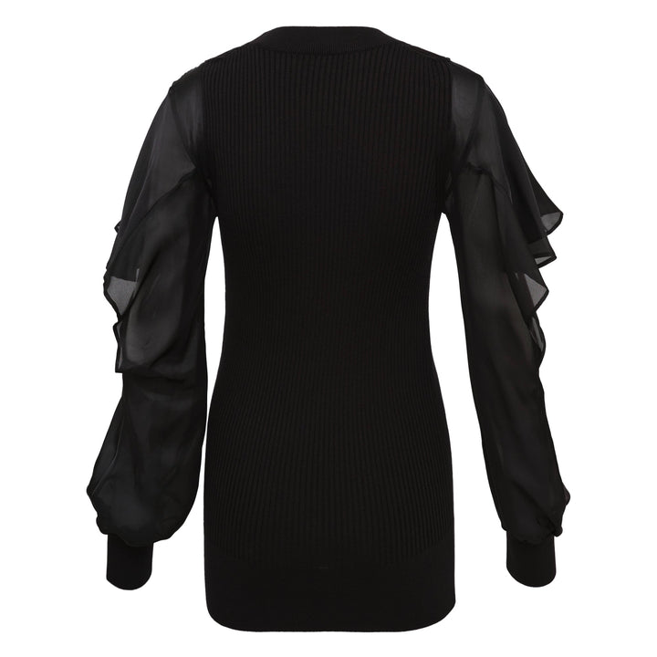 Satin x Cotton Knit Pullover