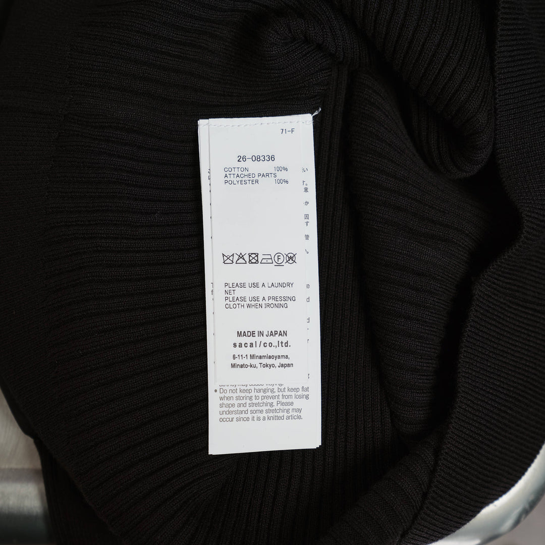 Satin x Cotton Knit Pullover