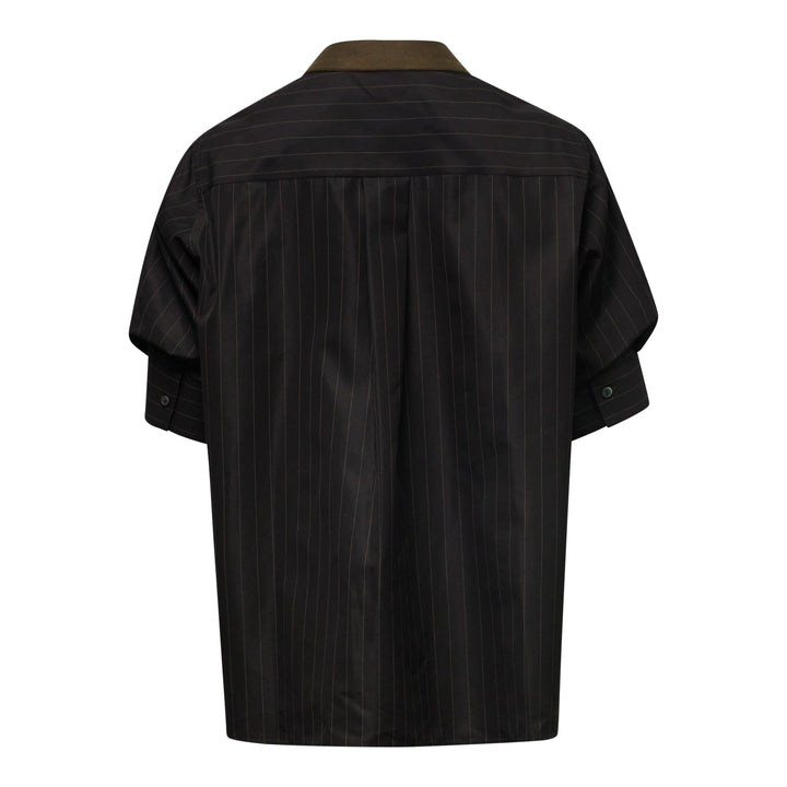 Chalk Stripe x Cotton Knit Cardigan