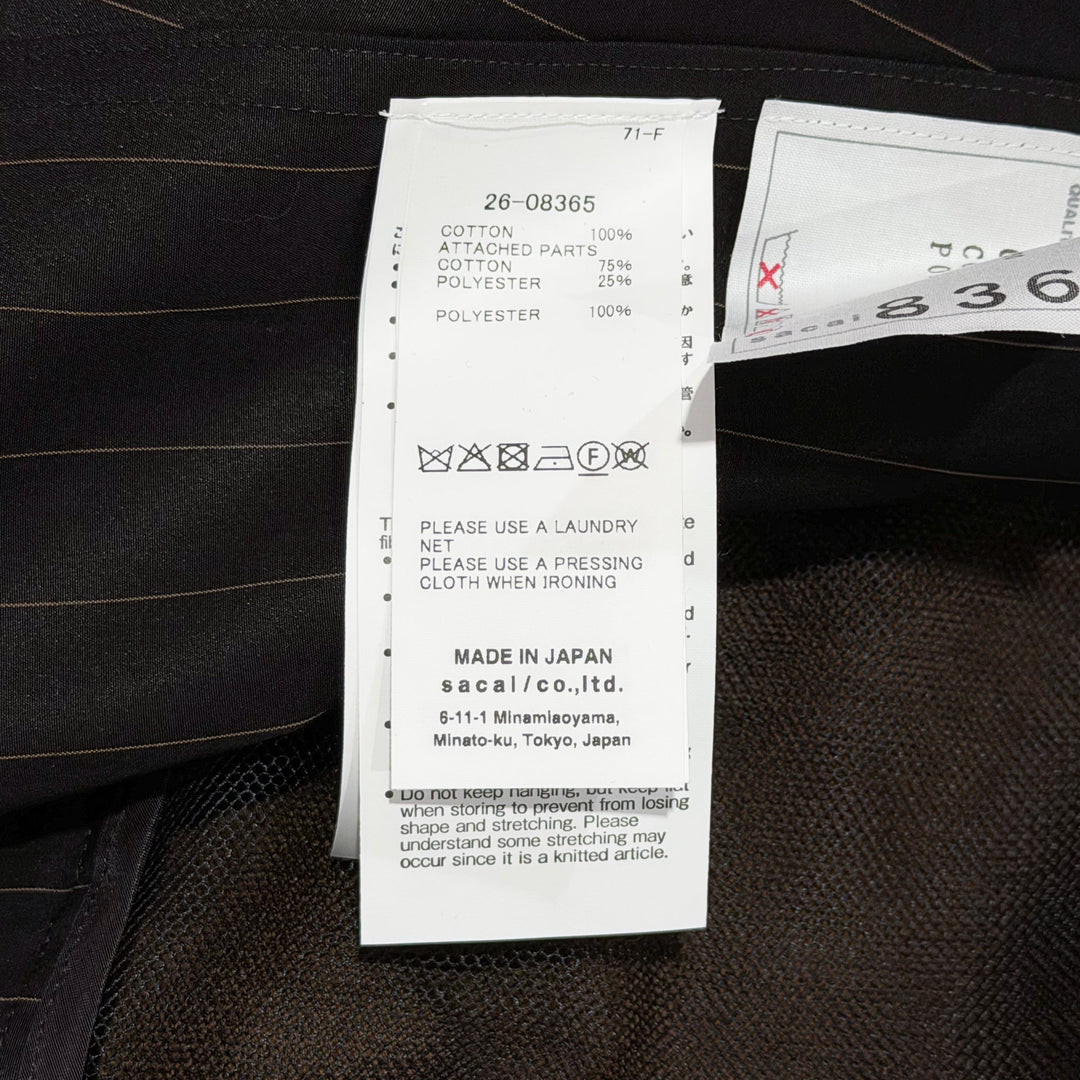 Chalk Stripe x Cotton Knit Cardigan