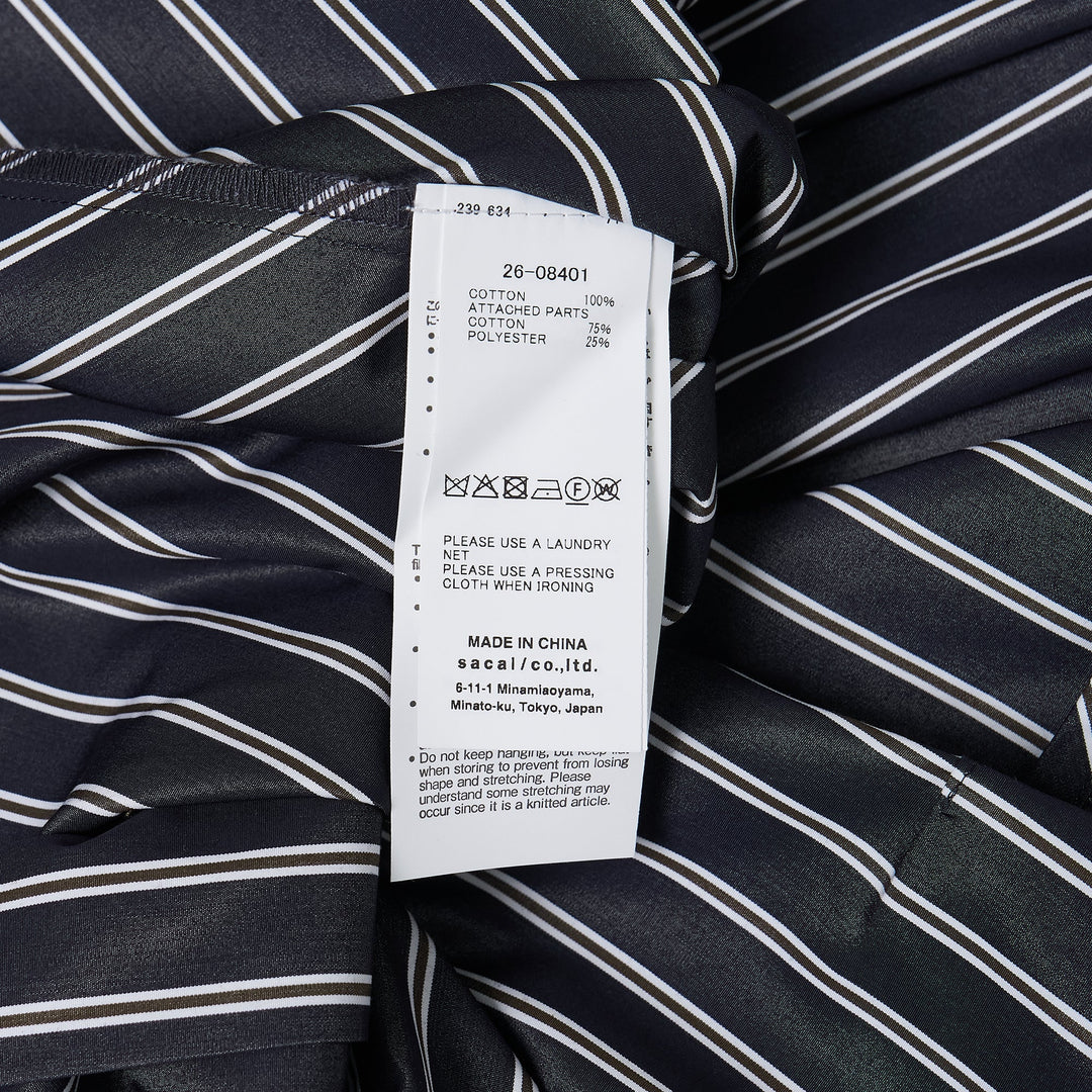 Poplin x Cotton Knit Cardigan
