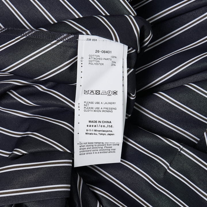 Poplin x Cotton Knit Cardigan
