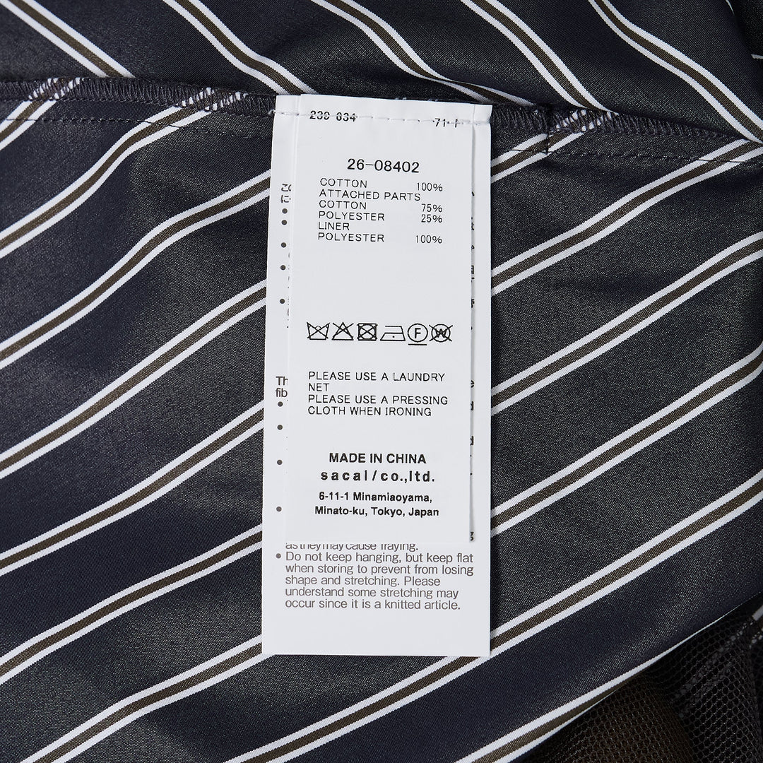 Poplin x Cotton Knit Pullover
