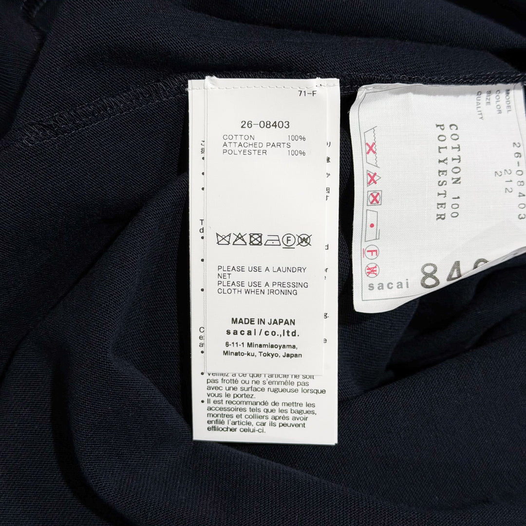 Satin x Cotton Jersey T-Shirt
