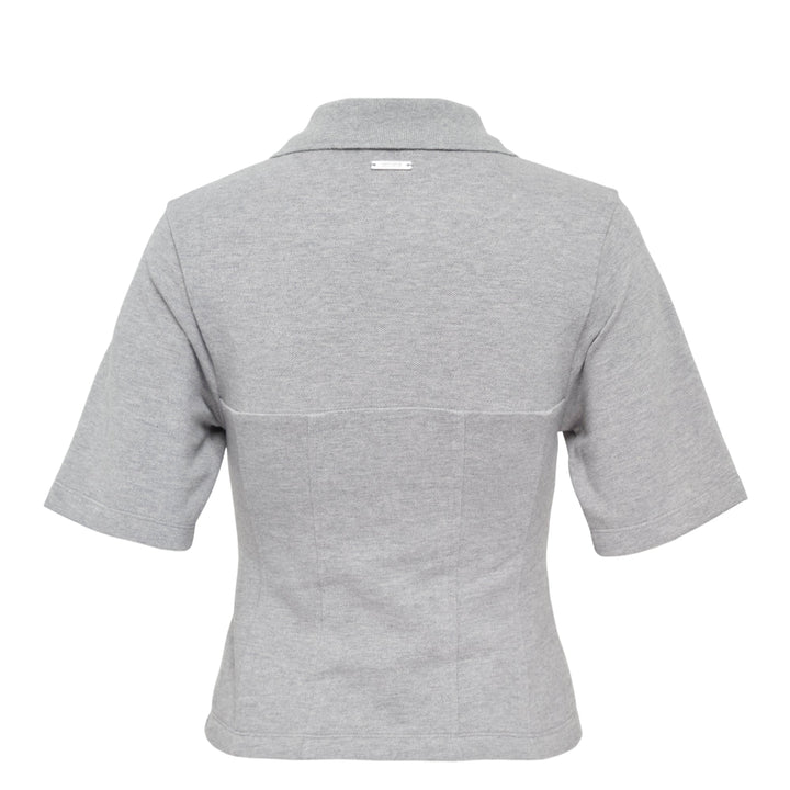 Half Sleeve Corset Pique T-Shirt