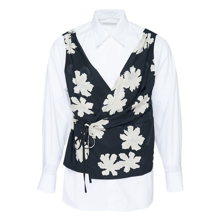 Dries Van Noten Loose Fit Double Layer Draped Top – Available at Club 21, Official Retailer in Singapore, Malaysia & Thailand with Global Shipping Online