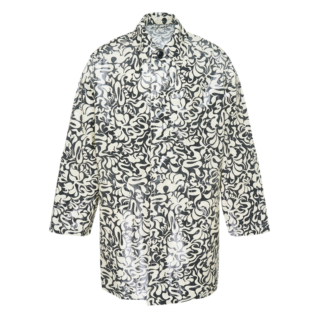 Dries Van Noten Squiggle Print Coated Cotton Coat – Available at Club 21, Official Retailer in Singapore, Malaysia & Thailand with Global Shipping Online