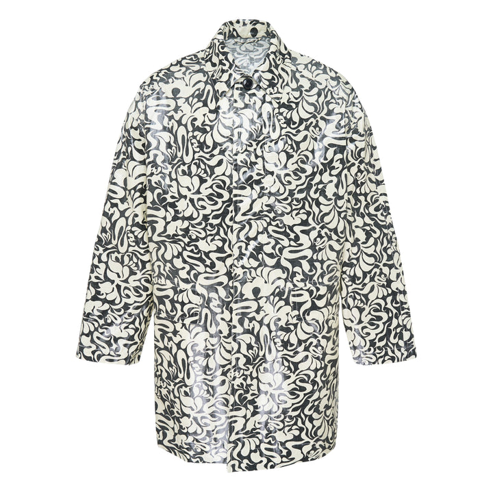 Dries Van Noten Squiggle Print Coated Cotton Coat – Available at Club 21, Official Retailer in Singapore, Malaysia & Thailand with Global Shipping Online